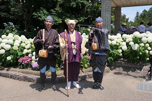 黄門様との無料記念写真撮影サービス